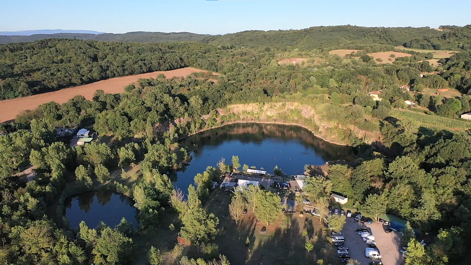 La carrière de Chamagnieu vue du ciel